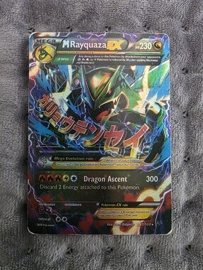 M Rayquaza-EX Full Art Pokémon Card - Multi-Color Holographic